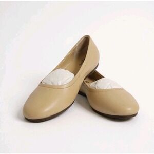 Abeo Promenade Leather Ballet Flat Cuban Sand Women 7 Neutral Comfort Metatarsal